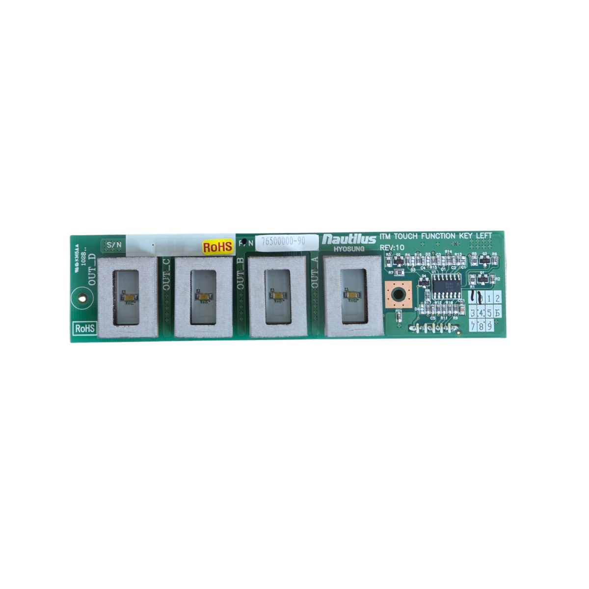 Nautilus Hyosung New Revision Function Key Controller Board - Left Side