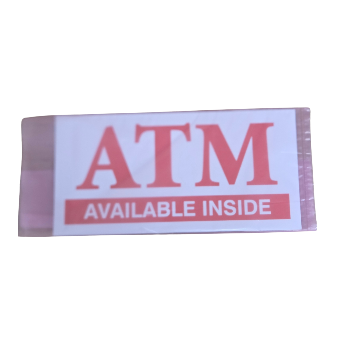 ATM Decal - ATM Available Inside - 6" x 12"