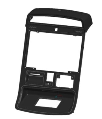 Nautilus Hyosung 2700CE Black Front Bezel Inner Fascia Mold