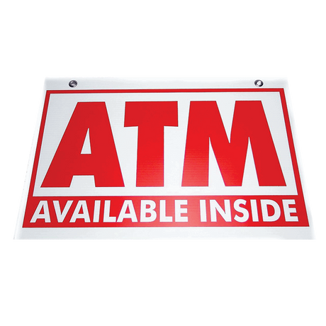ATM Coroplast Sign - ATM Available Inside