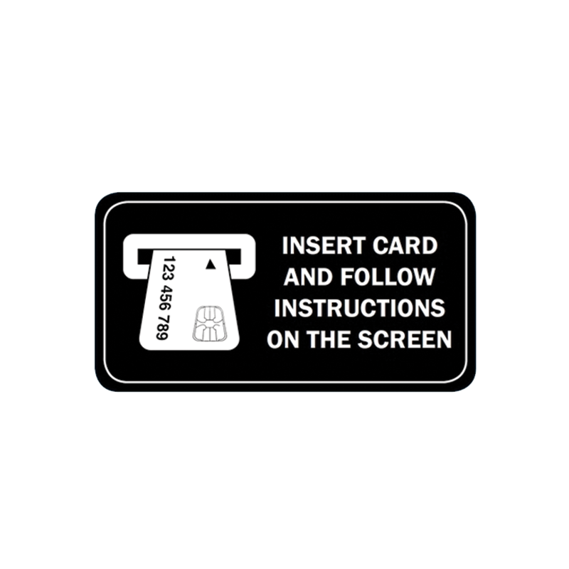 ATM Decal - EMV Instructions 2.625" x 1.325"