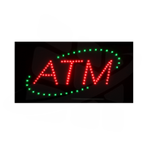 ATM LED Sign - Red ATM Green Halo