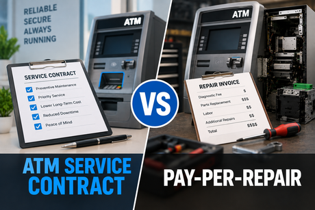 ATM Service Contract vs Pay Per Repair, Which Costs Less