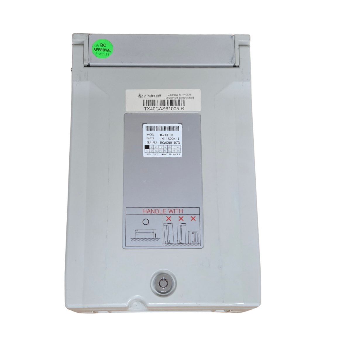 Genmega HCDU - Casete de notas MCDU 1700 - Reacondicionado