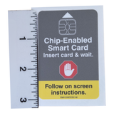 Calcomanía para cajero automático: inserte la tarjeta EMV y espere 2" x 3"