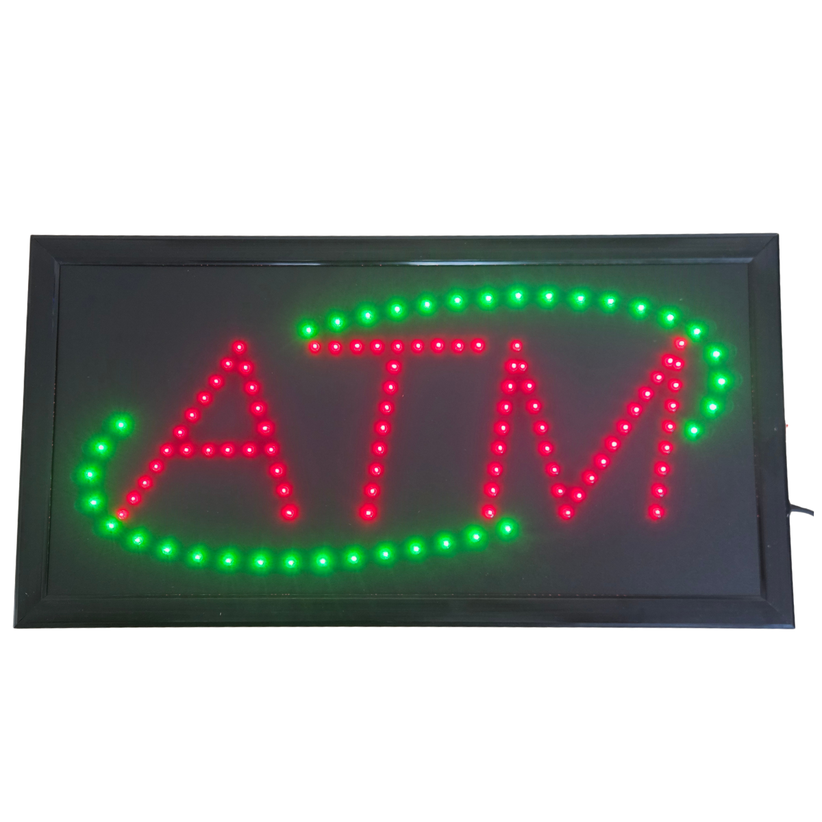 Atm Card Sign ATM LED Sign - Red ATM Green Halo – ATMTrader
