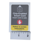 Calcomanía para cajero automático: inserte la tarjeta EMV y espere 2" x 3"