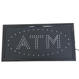 ATM LED Sign - Red ATM Blue Halo