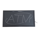ATM LED Sign - Red ATM Green Halo