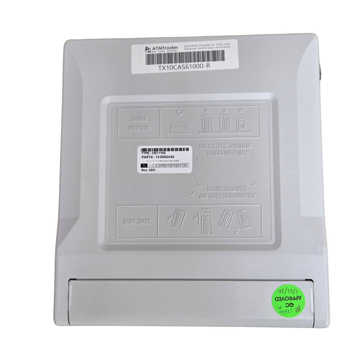 Casete de plástico Nautilus Hyosung 1000 Note - Reacondicionado