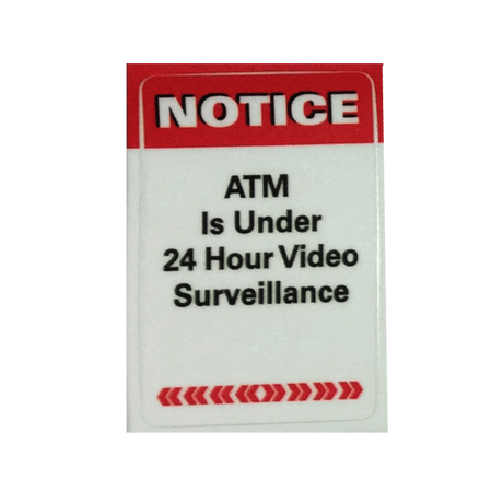 ATM Decal - 24 Hour Video Surveillance