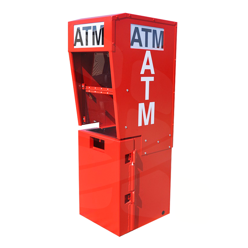 Outdoor ATM Kiosk with Lighted Topper