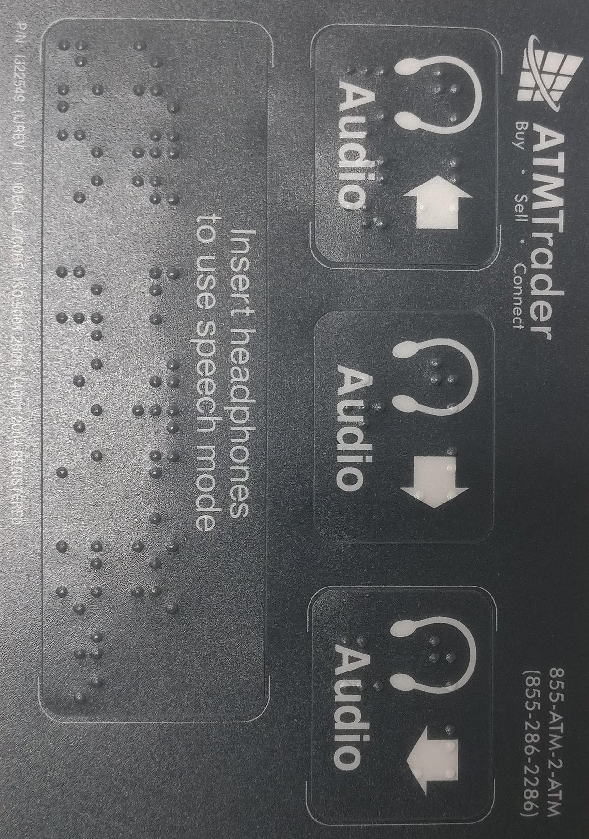 ATM Decal - ADA Compliant Braille